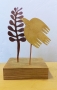 Maria Sears Bird sculpture copper and brass